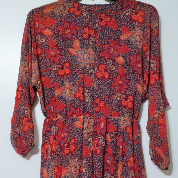 Nwot Free People Teegan Mini Dress Peach Combo Size XSmall $128 - Picture 7 of 9